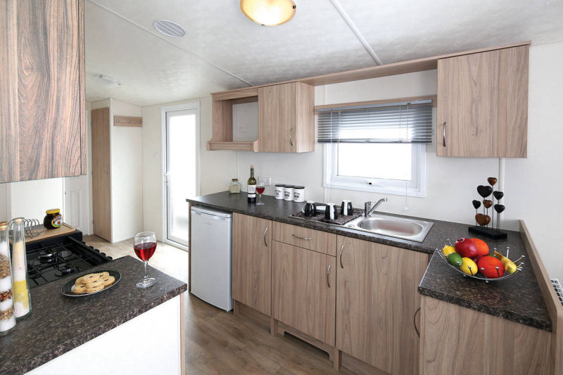 Delta Caravans Resort Plus caravan kitchen
