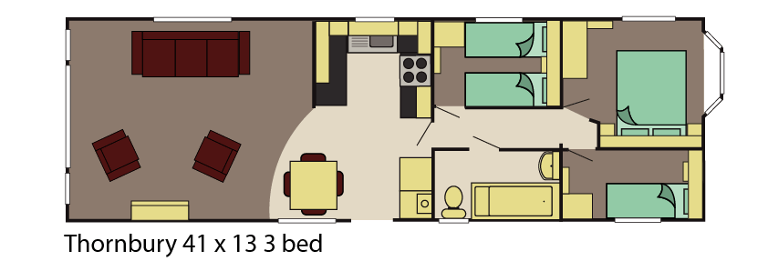thornbury-caravan-40x13 2 bed layout