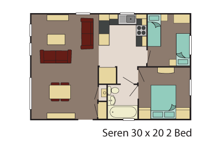 Seren 30x20 2 Bed