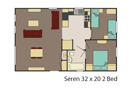 Seren 32x20 2 Bed