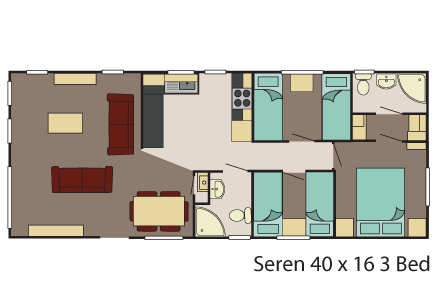 Seren 40x16 3 Bed